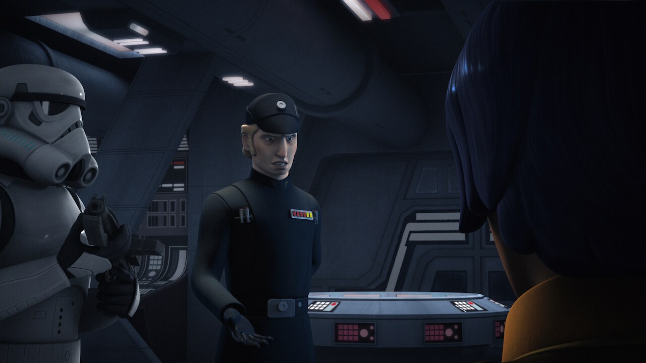 The admiral is familiar with the rebels' activity and expected to find them. When Ezra is asked h...