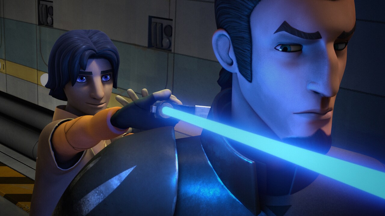 Ezra thinks he has his master beat, until Kanan points out he has already defeated him. He thinks...