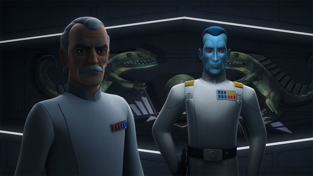 Wullf Yularen and Grand Admiral Thrawn