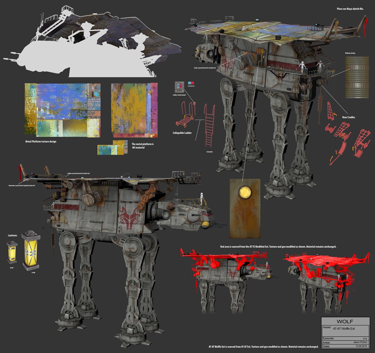AT-AT Wolffe concept art by Jason Pichon.