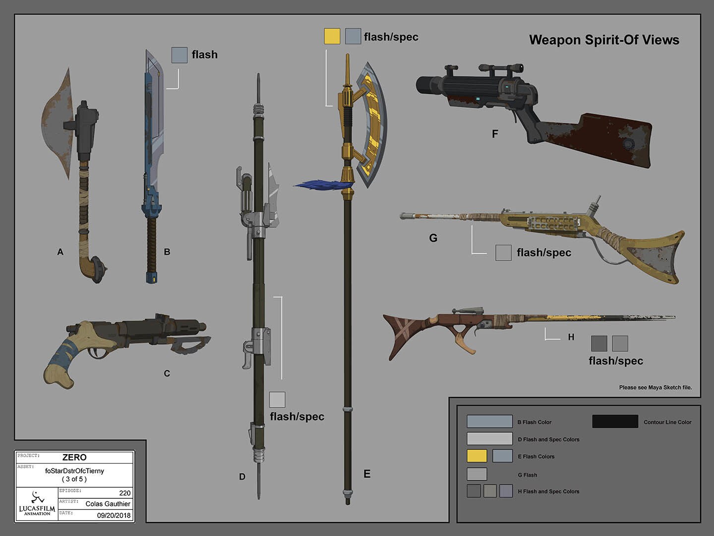  Agent Tierny's weapons by Colas Gauthier