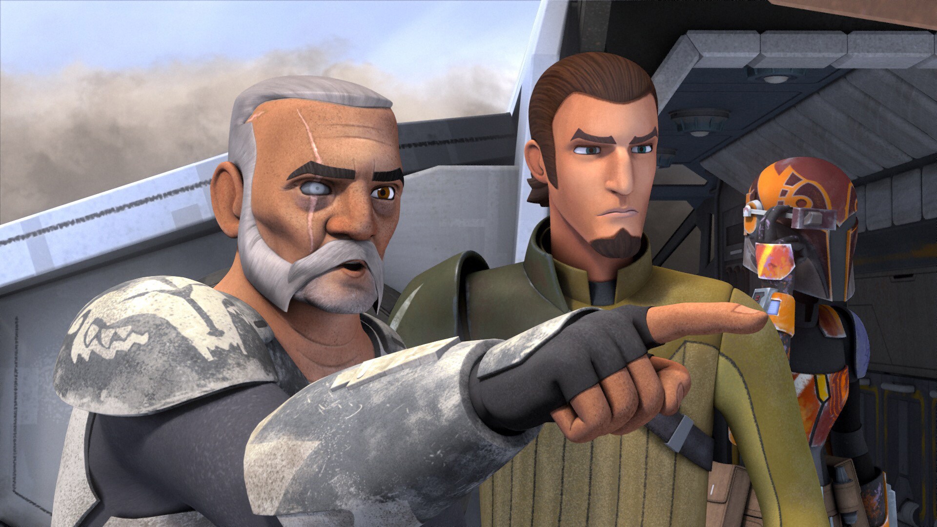 But the battle is just beginning. Zeb hears a rhythmic booming, and it's coming closer. Wolffe sp...