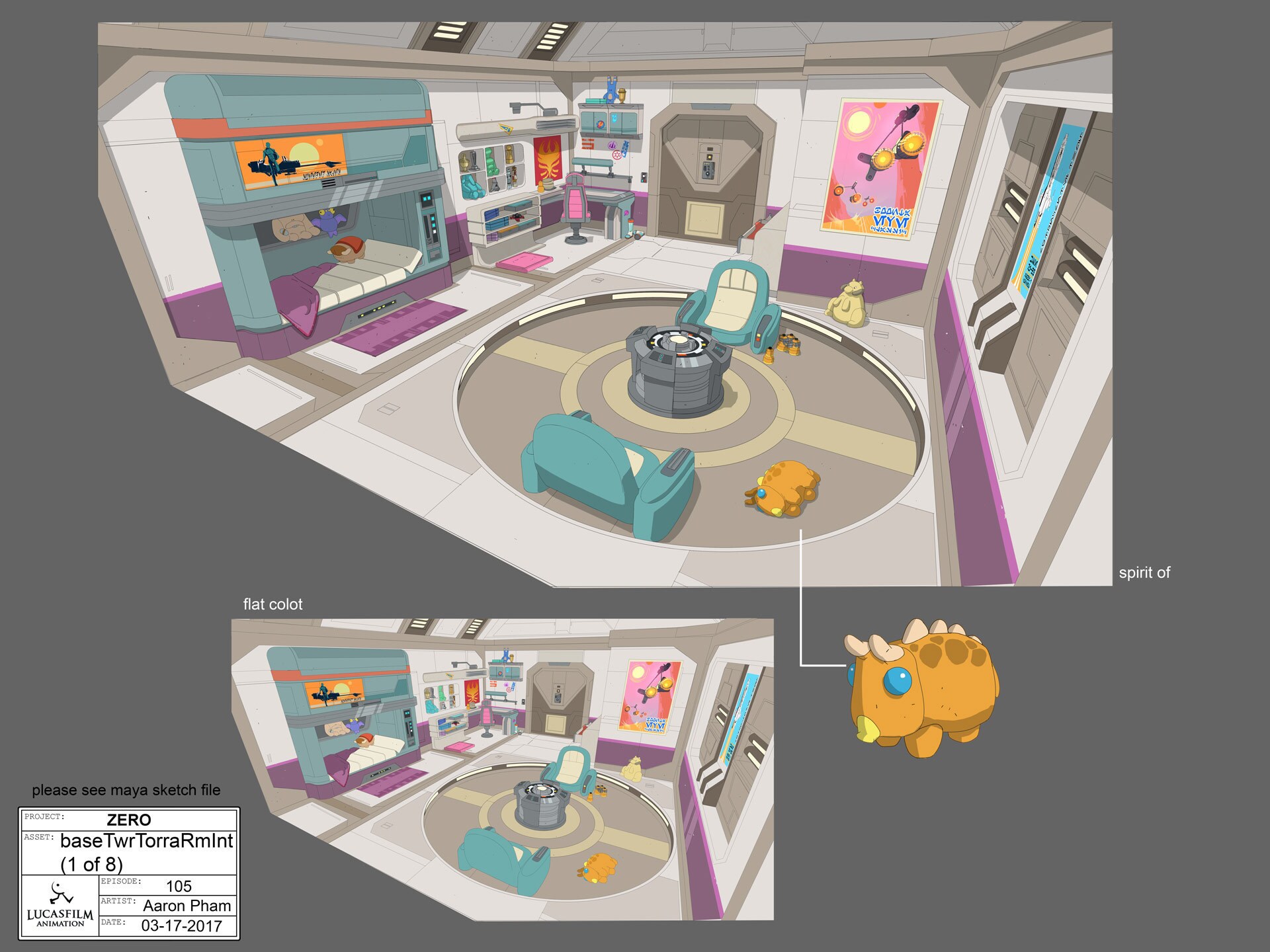 Torra's room layout by Aaron Pham.