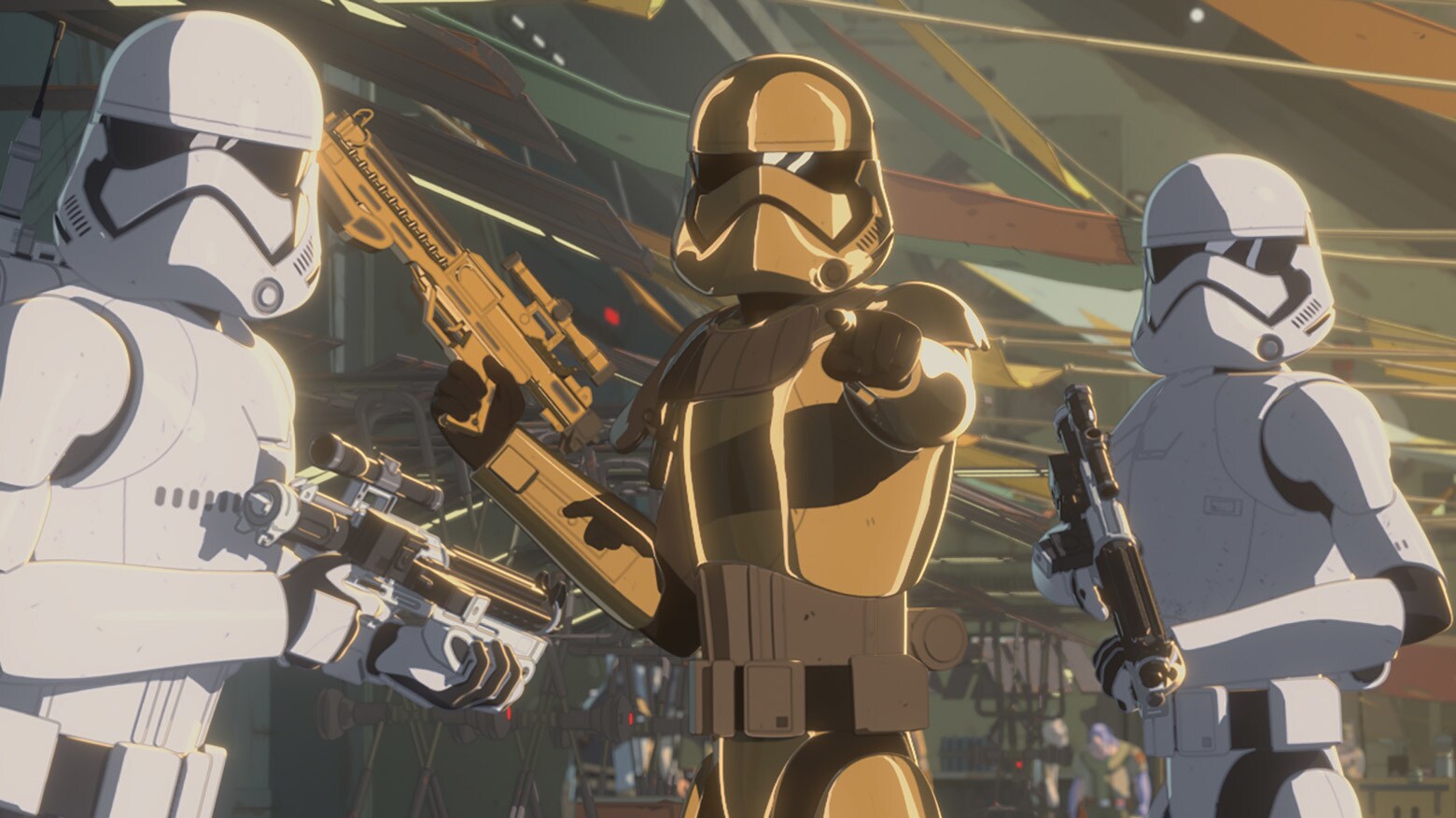 gold first order stormtrooper