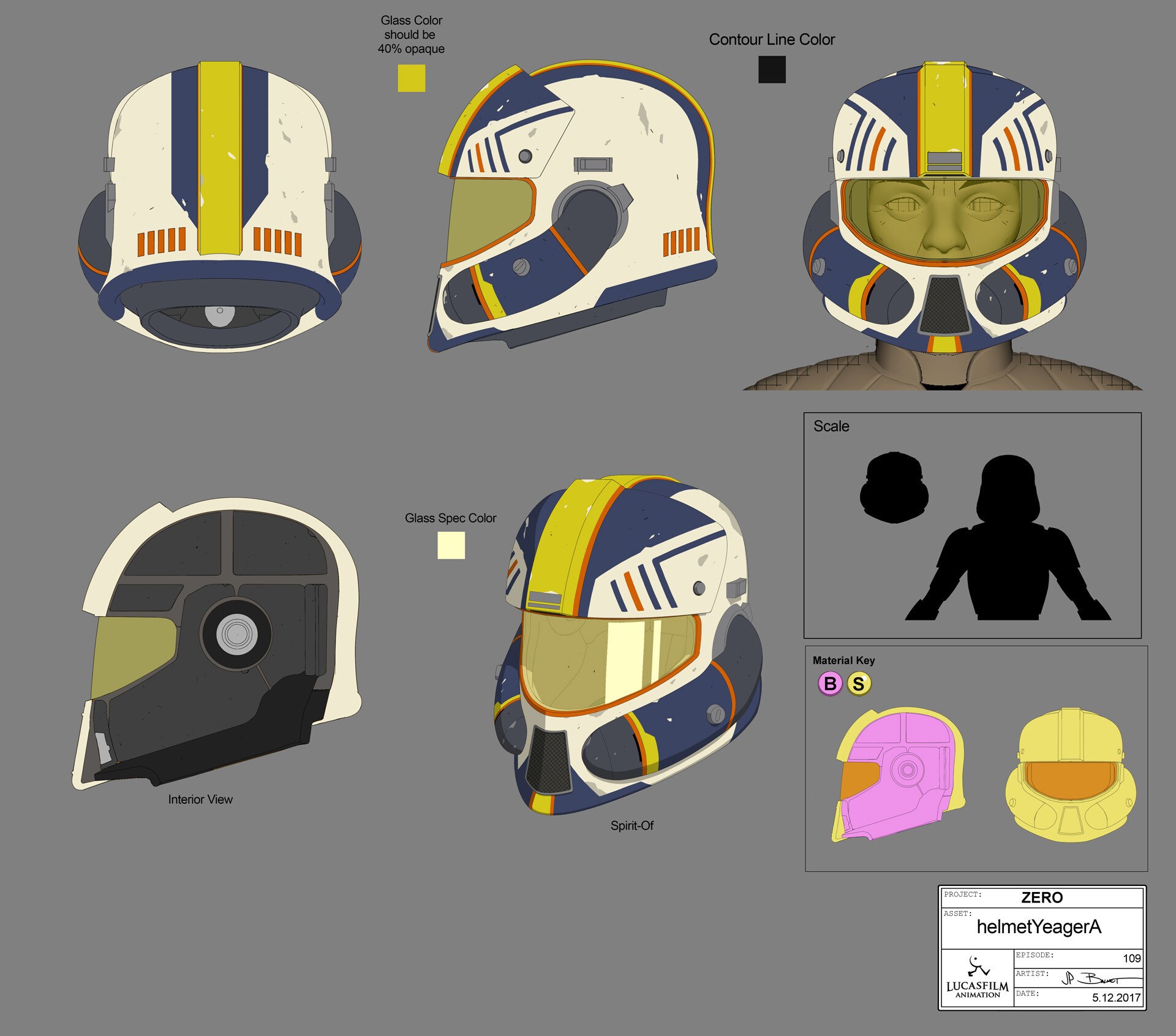 Yeager's helmet by JP Balmet.