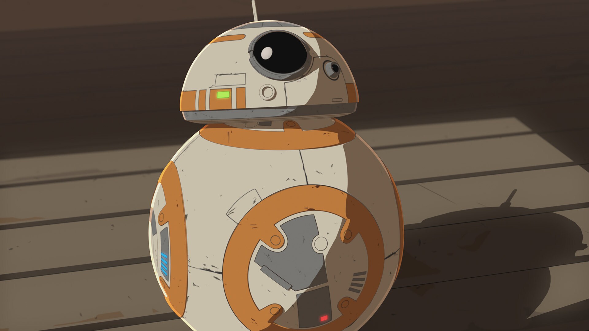 While Poe and Jarek retire to discuss the arrangement, Poe leaves BB-8 to look after Kaz (and his...