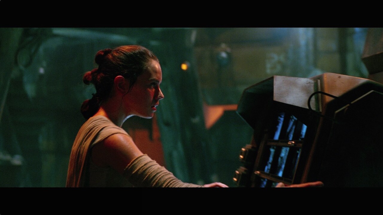 Rey’s mechanical acumen impressed Han – but there was little time for conversation, as enforcers ...