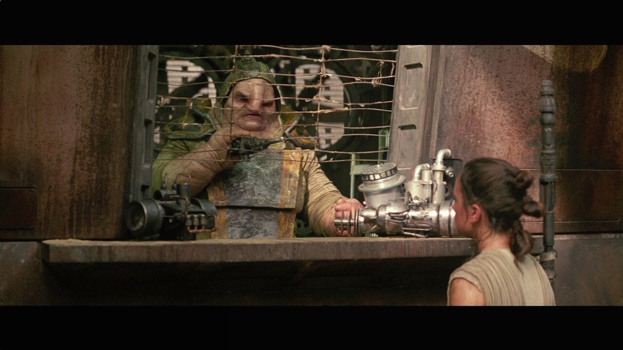 Despite her skills, Rey lived a dull, numbing life. She traded salvage to Unkar Plutt, the junk b...