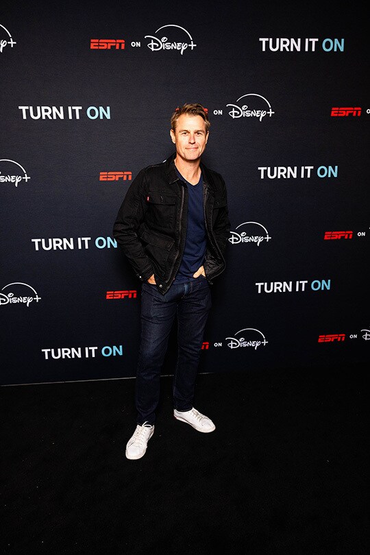 Rodger Corser at the ESPN On Disney+ launch event in Sydney, Australia.