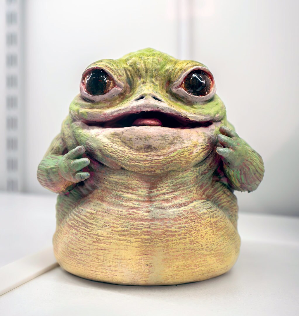 A concept model of Rotta the Huttlet painted by Jon Favreau.