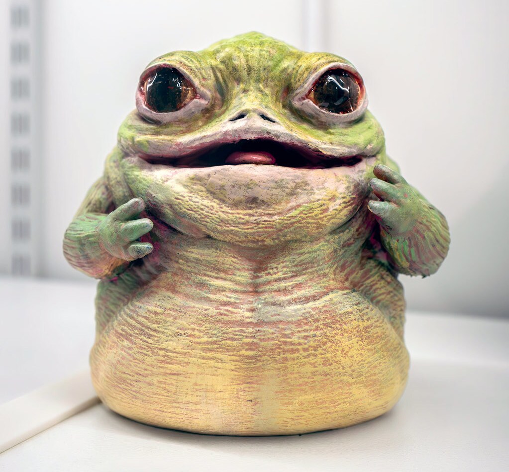 A concept model of Rotta the Huttlet painted by Jon Favreau.