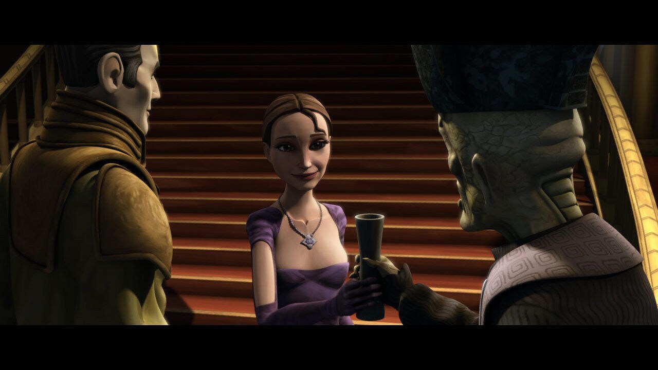 Parting with Padmé, Clovis turned to the real reason for his visit – negotiating a Banking Clan i...