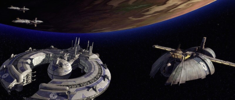 Separatist ships looming over Ryloth