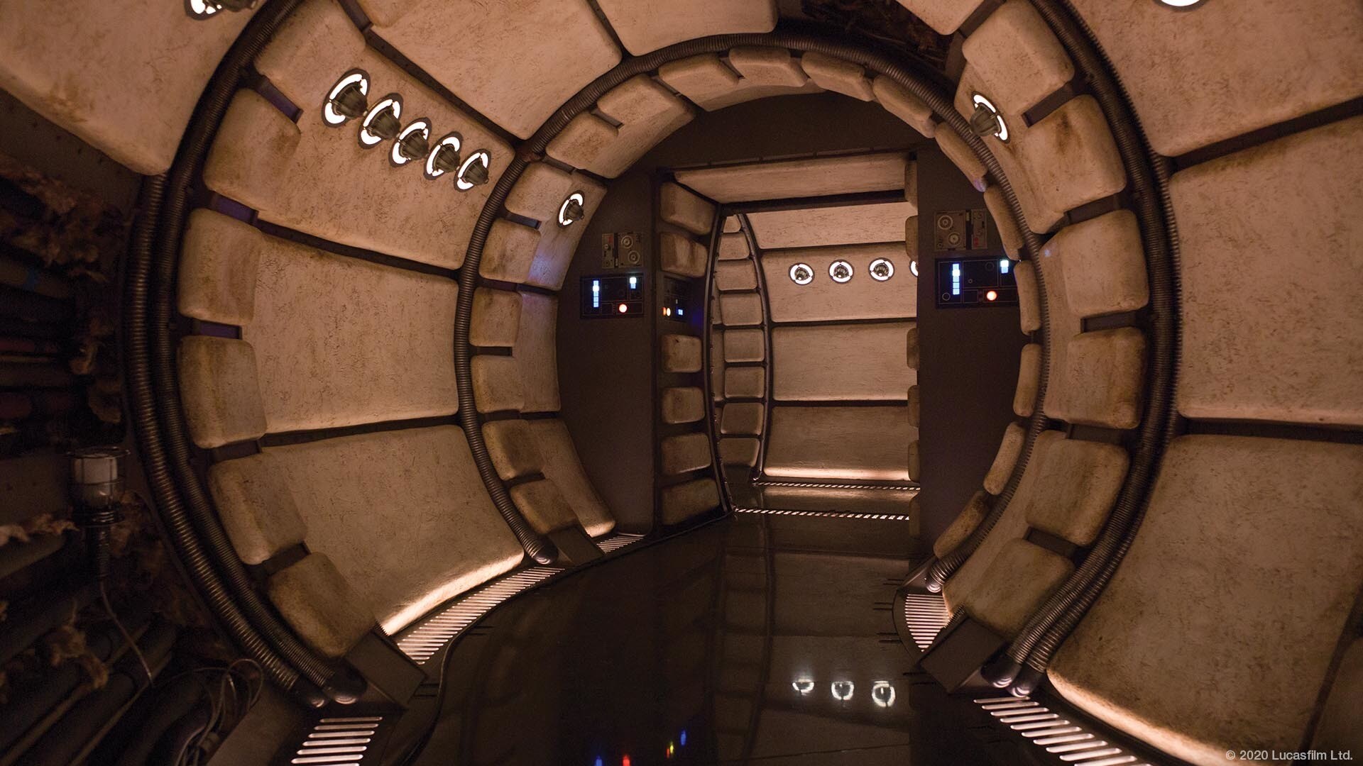 Millennium Falcon hallway video background