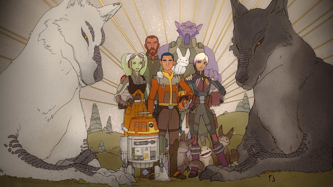 Mural de Sabine em Star Wars Rebels