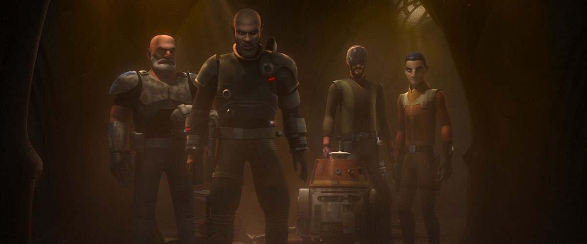 Saw Gerrera and the Ghost Crew on Geonosis