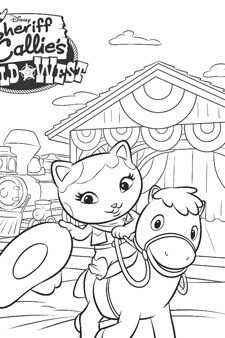Download Sheriff Callie Colouring Page 3 | Disney Junior | Indonesia
