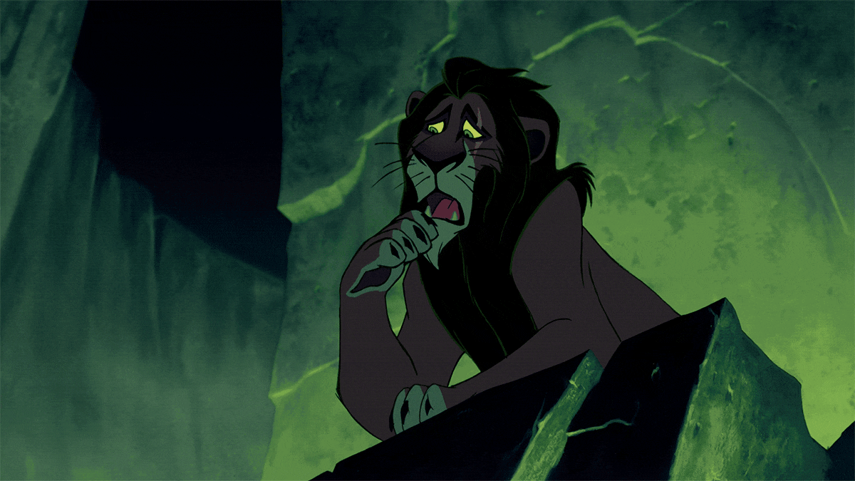 Scar from the animated movie "The Lion King"