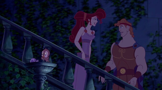 Megara and Hercules in "Hercules"