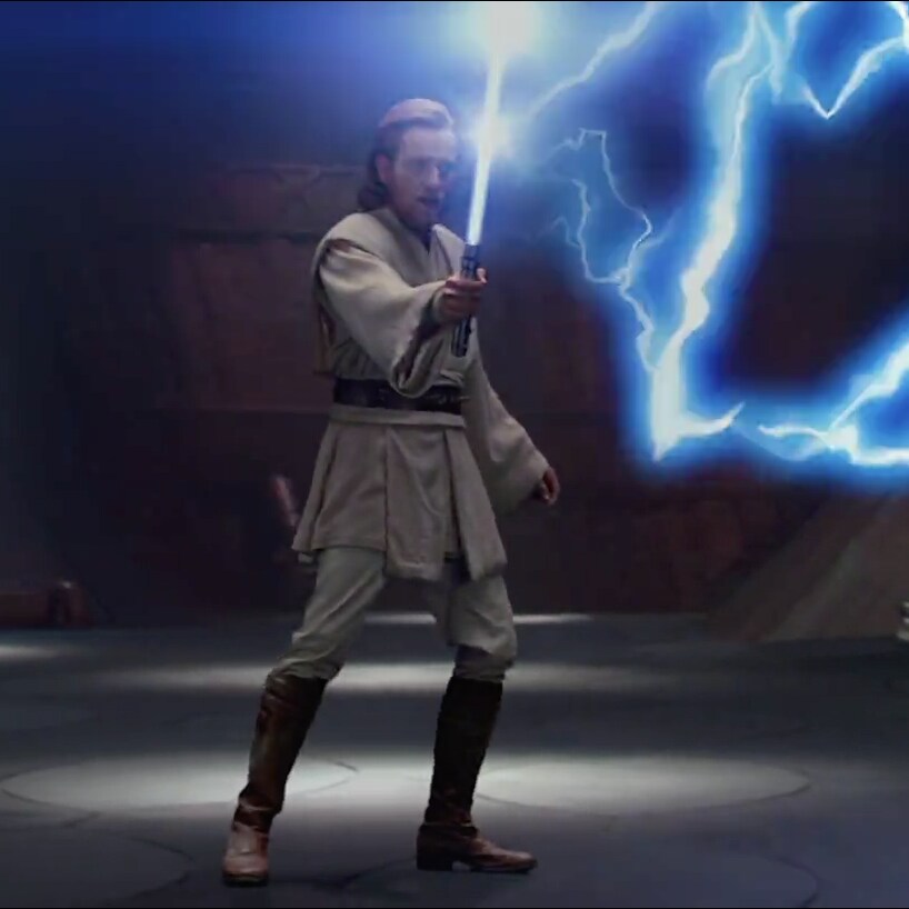 Obi-Wan battles Count Dooku