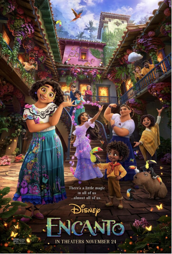 Some of the Madrigal Family appear in a cover photo for Walt Disney Animation Studios' Encanto