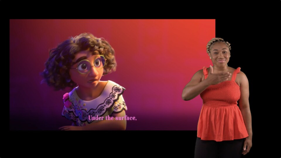 Walt Disney Records unveil their first ever British Sign Language music  video for Encanto's Surface Pressure Signed by Asnath Losala