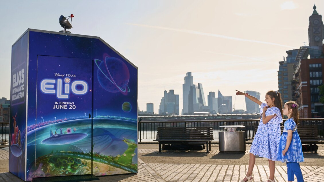 DISNEY AND PIXAR LAUNCH ‘ELIO’S INTERGALACTIC MESSAGE POD’ INLONDON TODAY GIVING MEMBERS OF THE PUBLIC A UNIQUE CHANCE TO SEND A MESSAGEINTO SPACE 