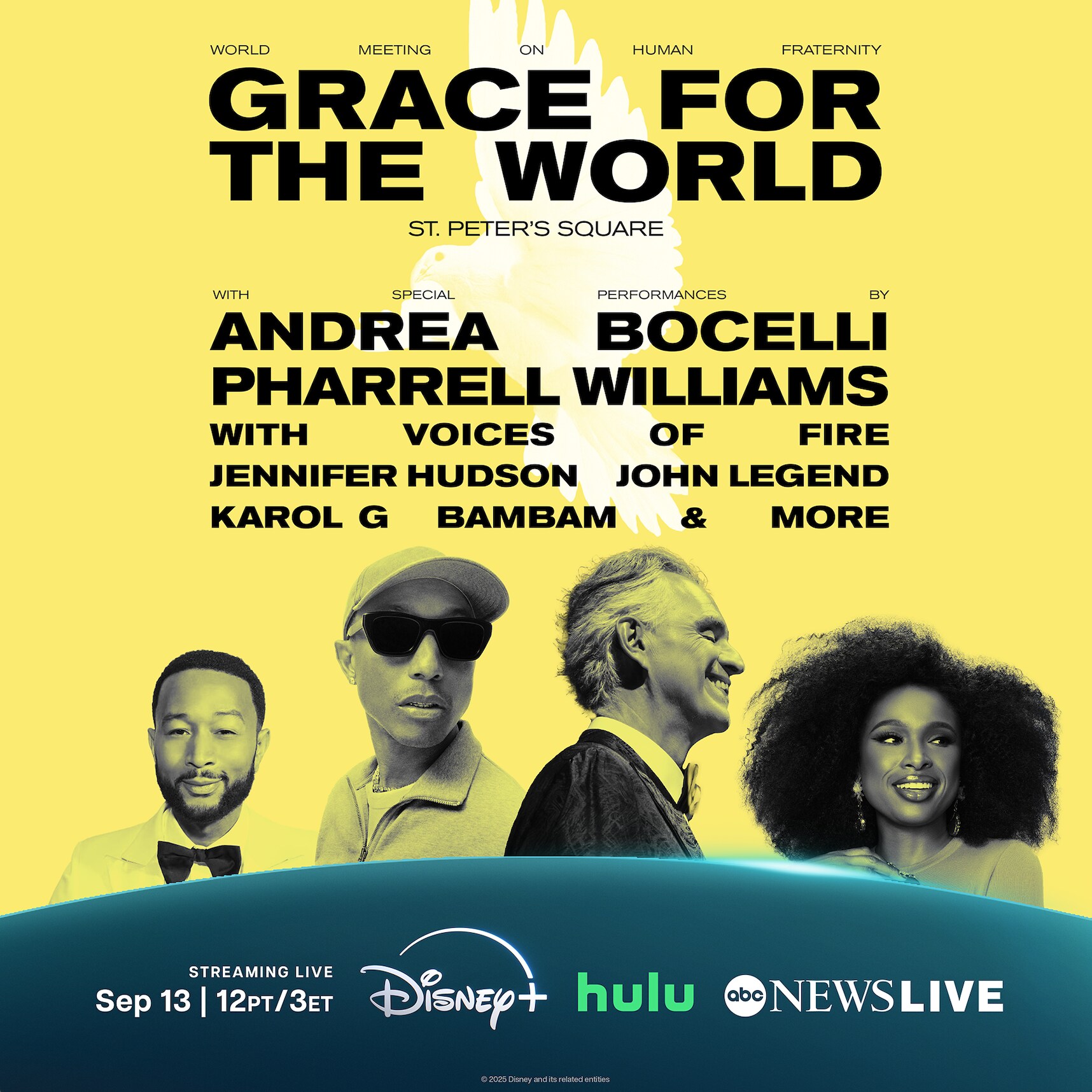 Jennifer Hudson and BamBam Join Grace for the World Concert in Vatican ...