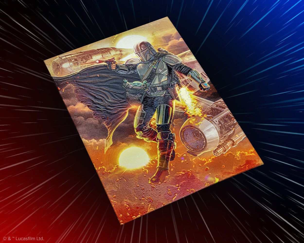 Displate The Mandalorian and Grogu metal poster