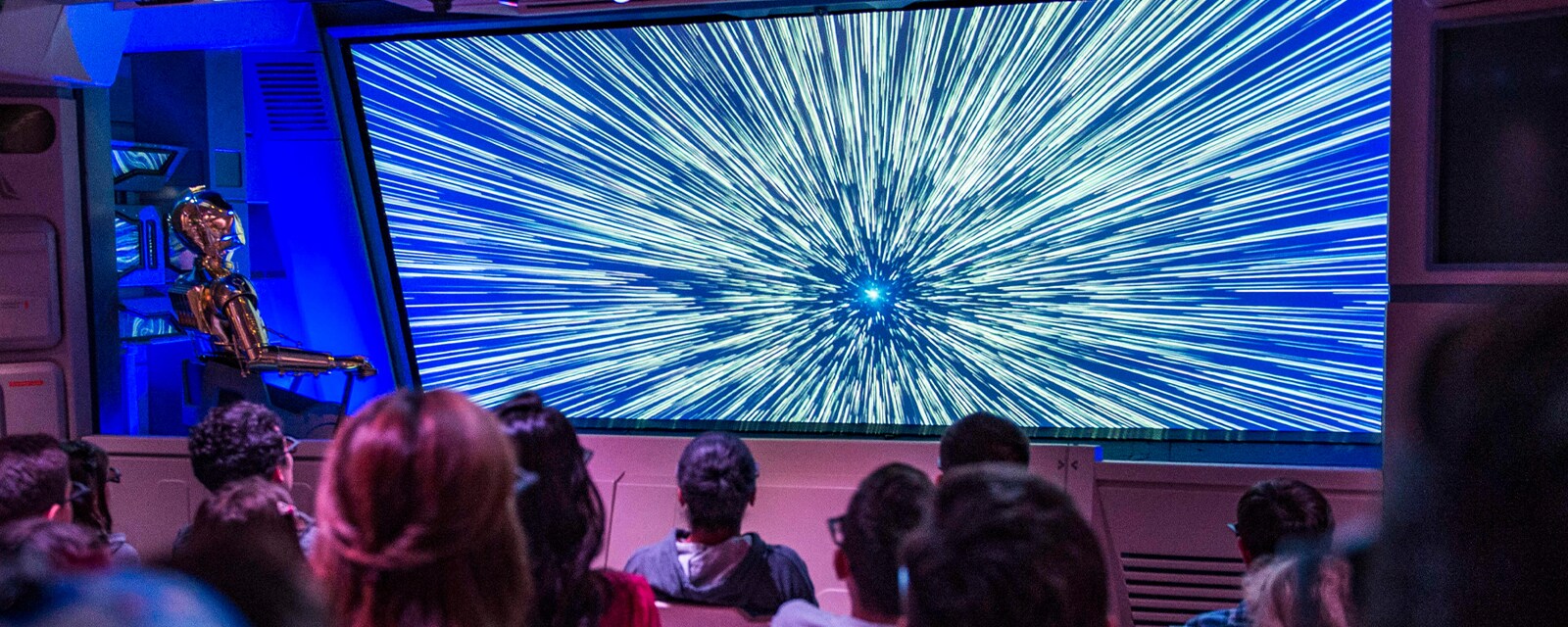 Star Tours going through hyperspace
