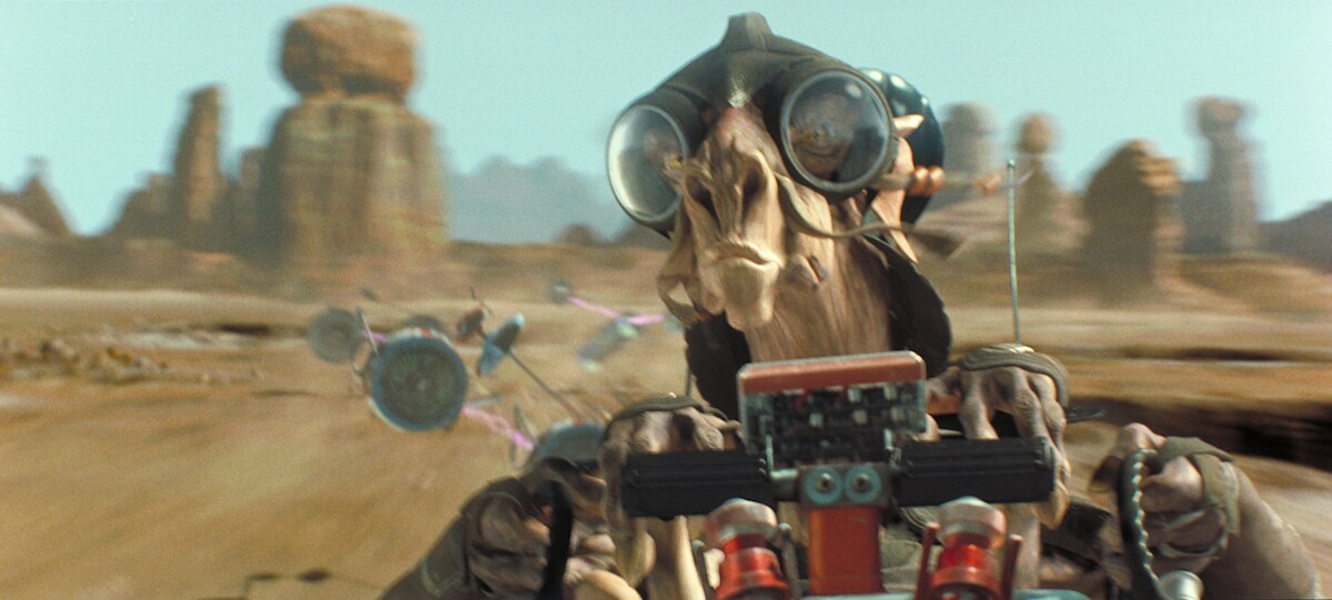 Sebulba piloting his podracer