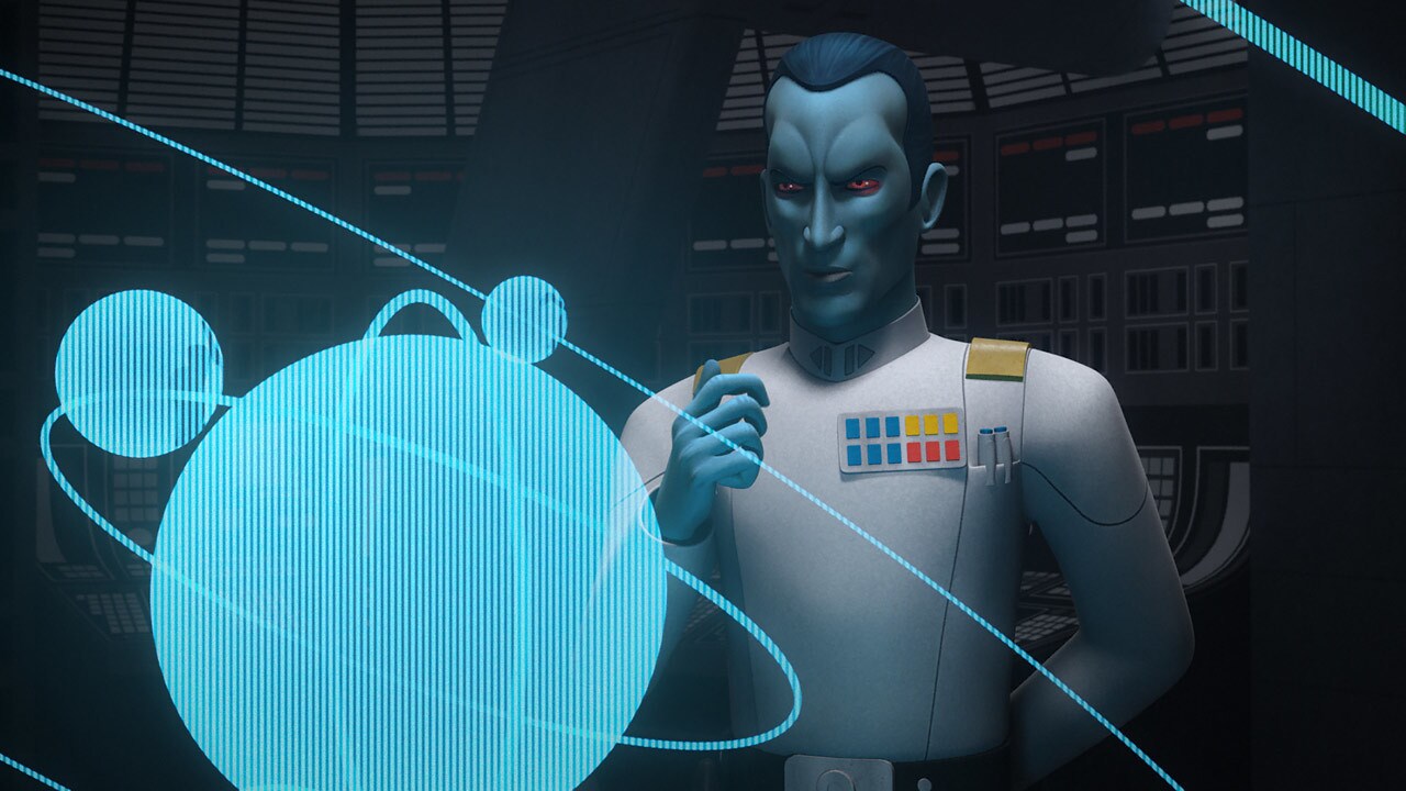 Thrawn deduces that Mothma escaped aboard the Ghost. He believes they will pass through the Arche...