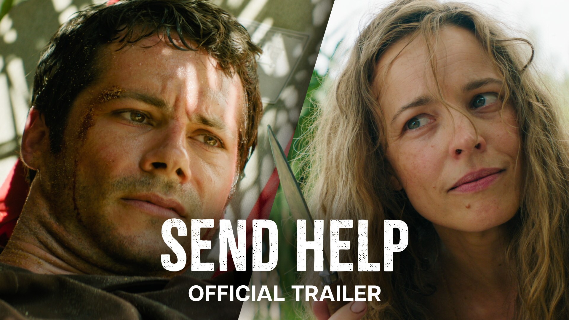 Image of Rachel McAdams and Dylan O'Brien | Send Help | Official trailer