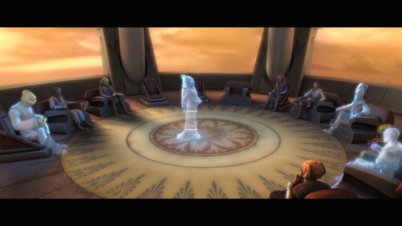 The Jedi Council told Ti to bring Tup to Coruscant for examination. Before she could do so, Fives...