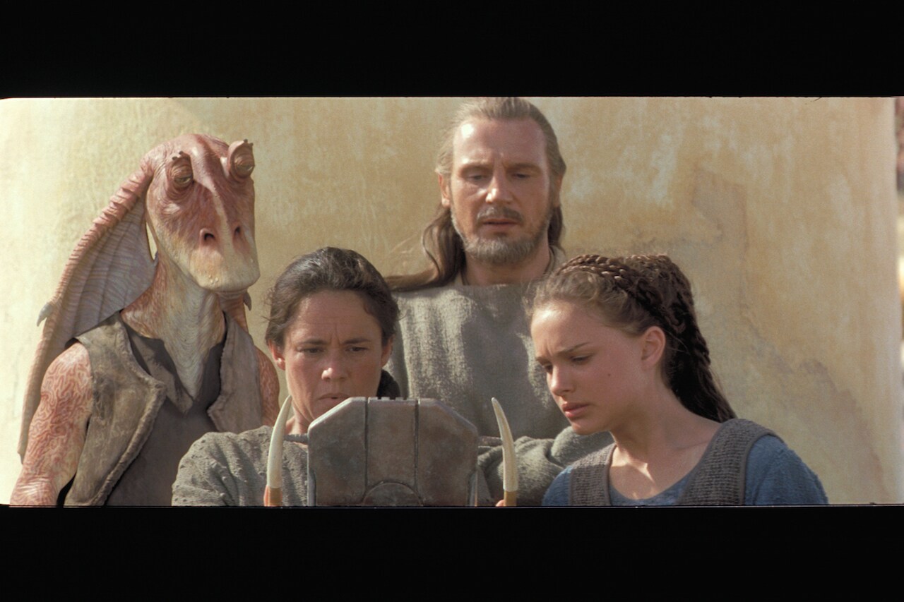 Qui-Gon suspected that Anakin was the Chosen One foretold by ancient Jedi prophecy, and decided t...