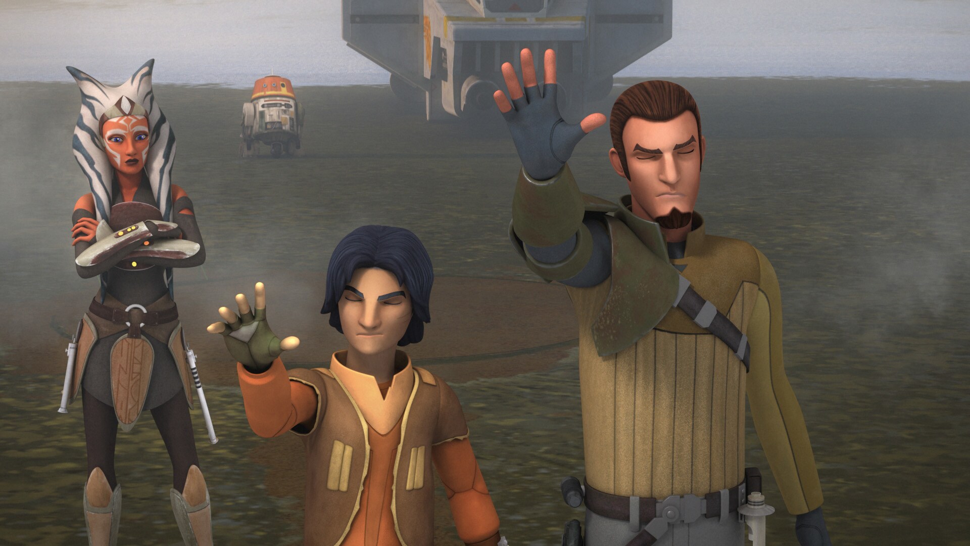 Ahsoka, no longer a Jedi, does not participate in the Temple opening ritual. Kanan and Ezra reach...