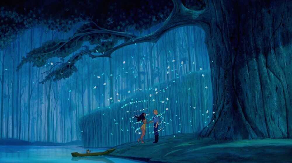 Pocahontas and John Smith in "Pocahontas"