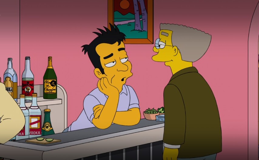 Os Simpsons Smithers e Julio