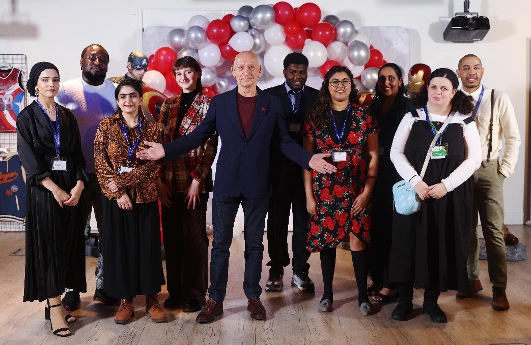Sir Ben Kingsley with The Prince's Trust Young Designers