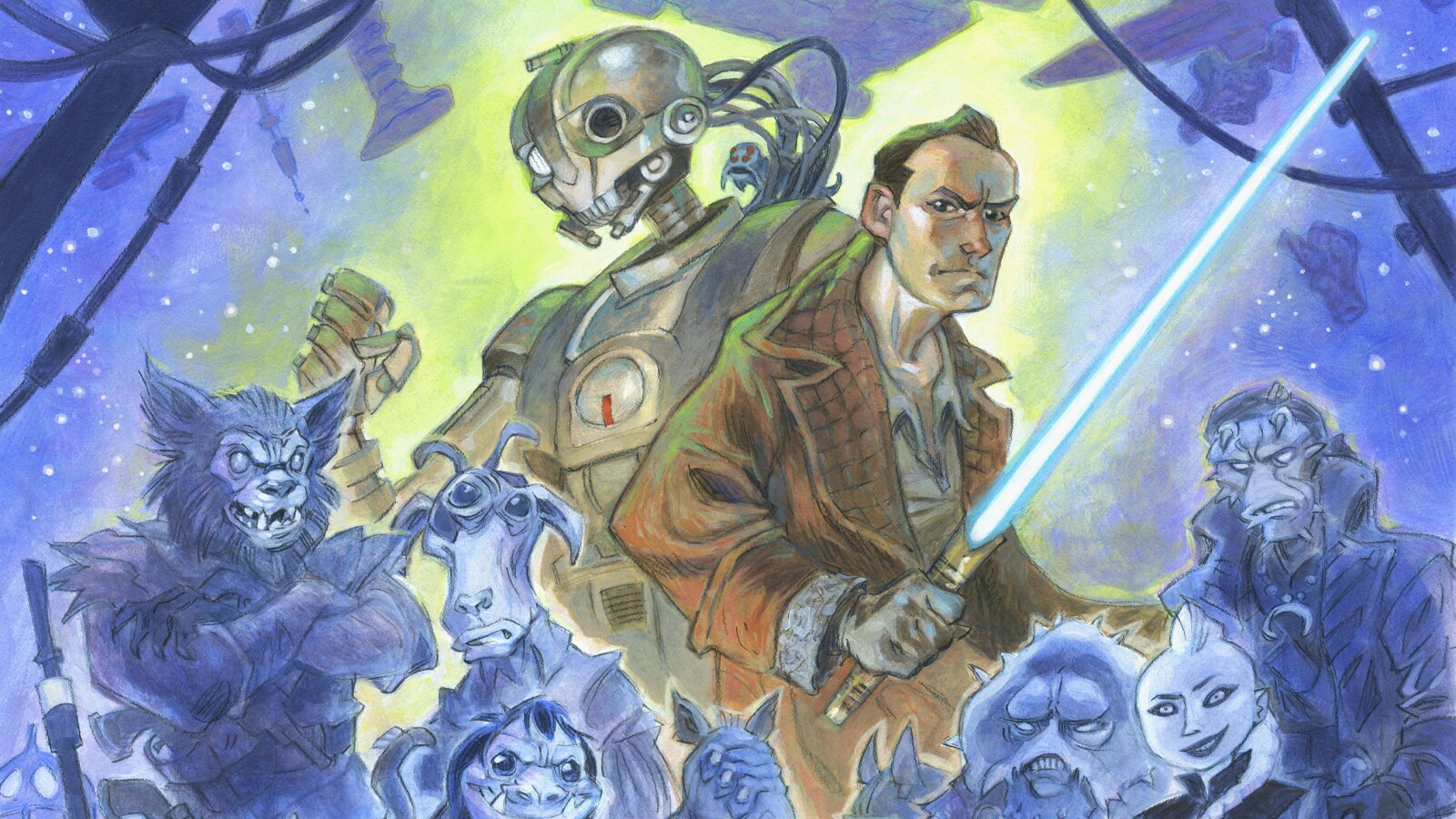 The Secrets of Star Wars: Skeleton Crew’s Monkey Island-Inspired Poster Art 