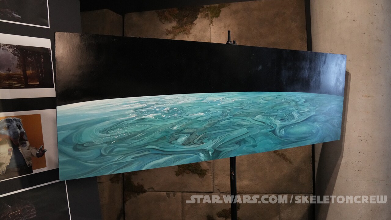 A matte painting of the Barrier of At Attin on Masonite.