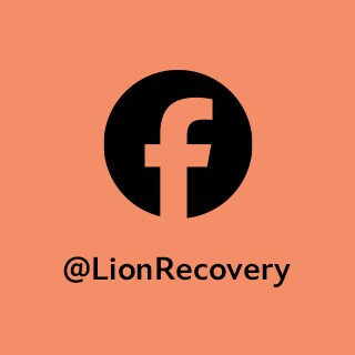 Facebook logo - @LionRecovery