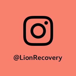 Instagram logo - @LionRecovery