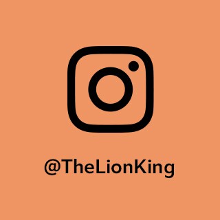 Instagram logo - @TheLionKing