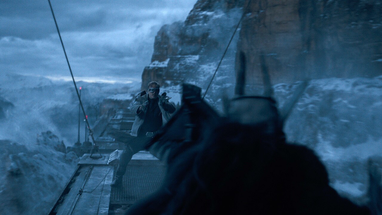 Beckett’s careful planning went awry when Cloud-Riders led by Enfys Nest attacked on swoops, seek...