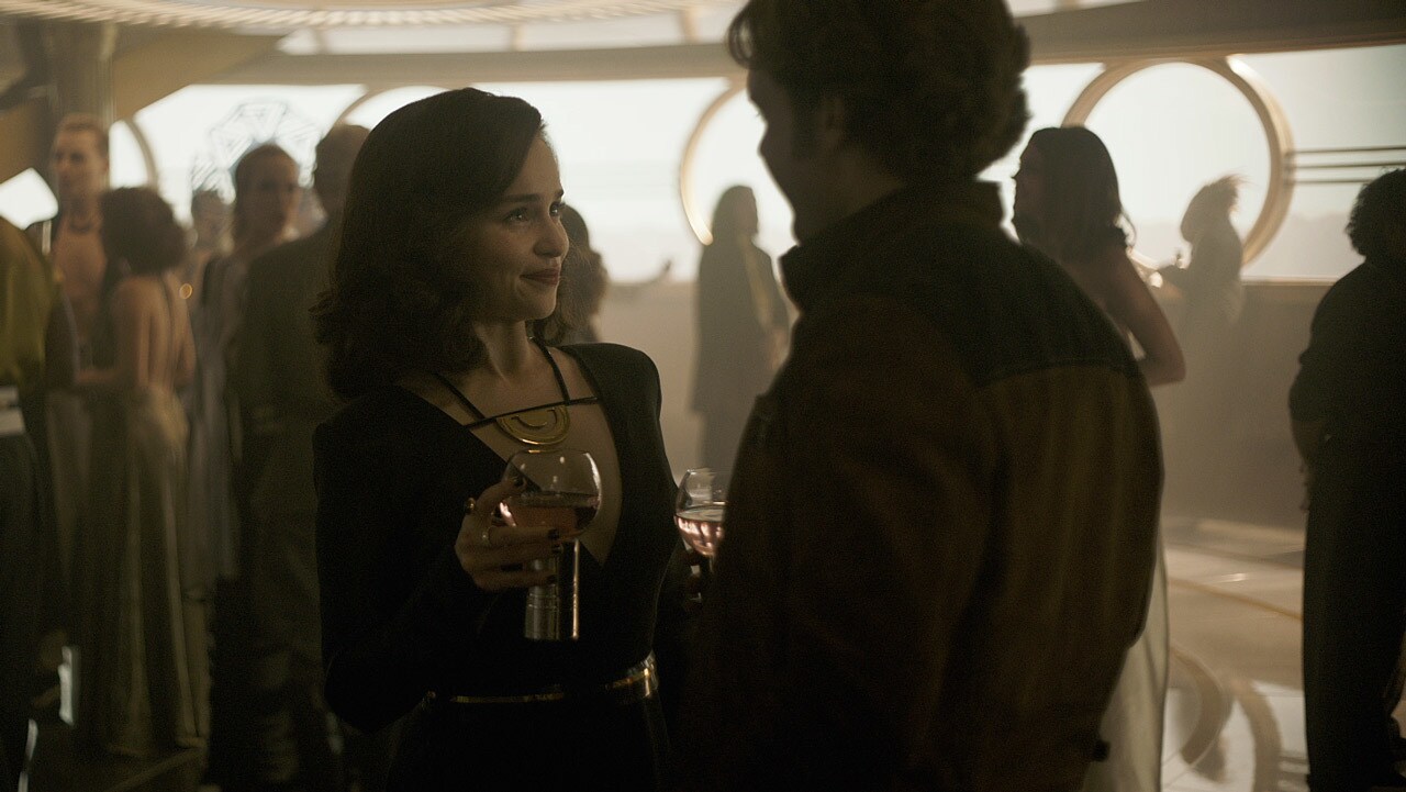 While visiting Vandor, Qi’ra was shocked to see Han aboard Vos’s yacht. Her childhood friend had ...