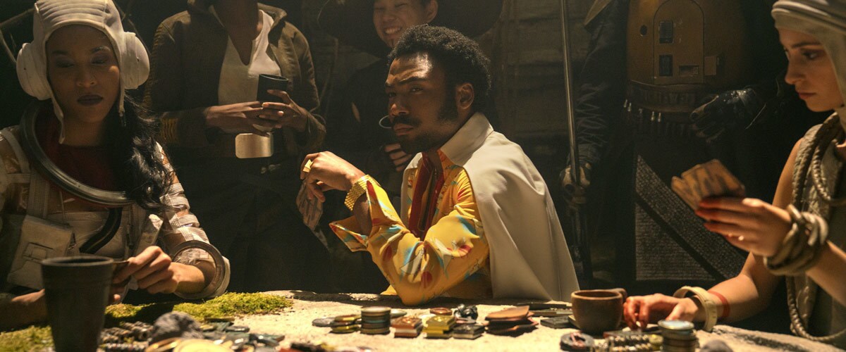 Lando Calrissian gambling on Numidian Prime Lando Calrissian gambling on Numidian Prime