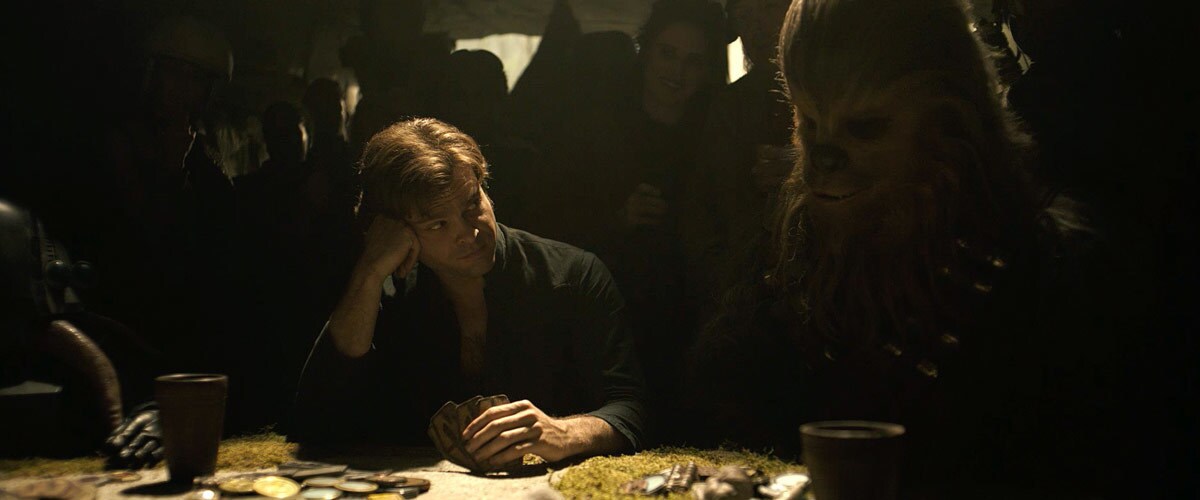 Han Solo and Chewbacca gambling on Numidian Prime