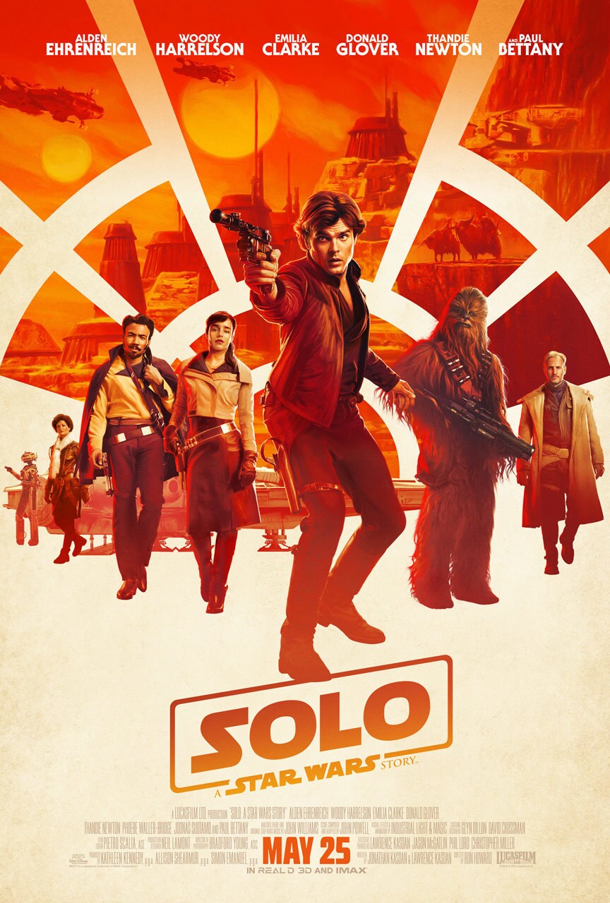Board the Millennium Falcon and journey to a galaxy far, far away in Solo: A Star Wars Story, an ...