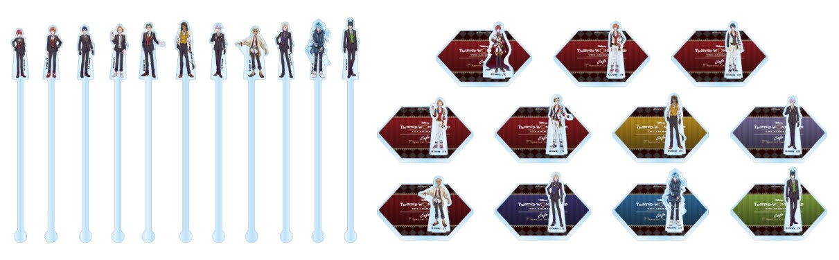 左:アクリルマドラー/右:アクリルコースター